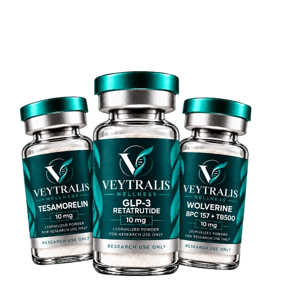 Veytralis Wellness research-use-only peptide vials
